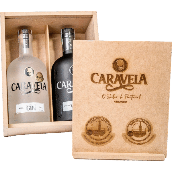 Kit Gin & Vodka Caravela 750ml